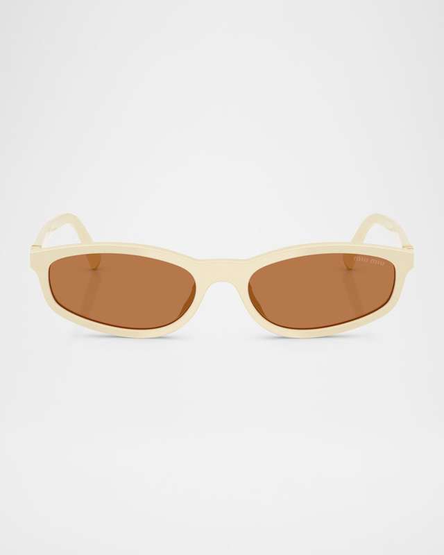 Miu Regarde MU A06S Acetate Oval Sunglasses